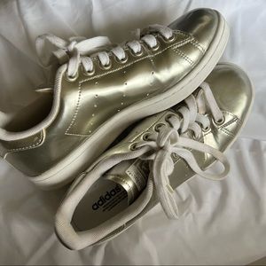 Metallic Gold Stan Smith Adidas Sneakers